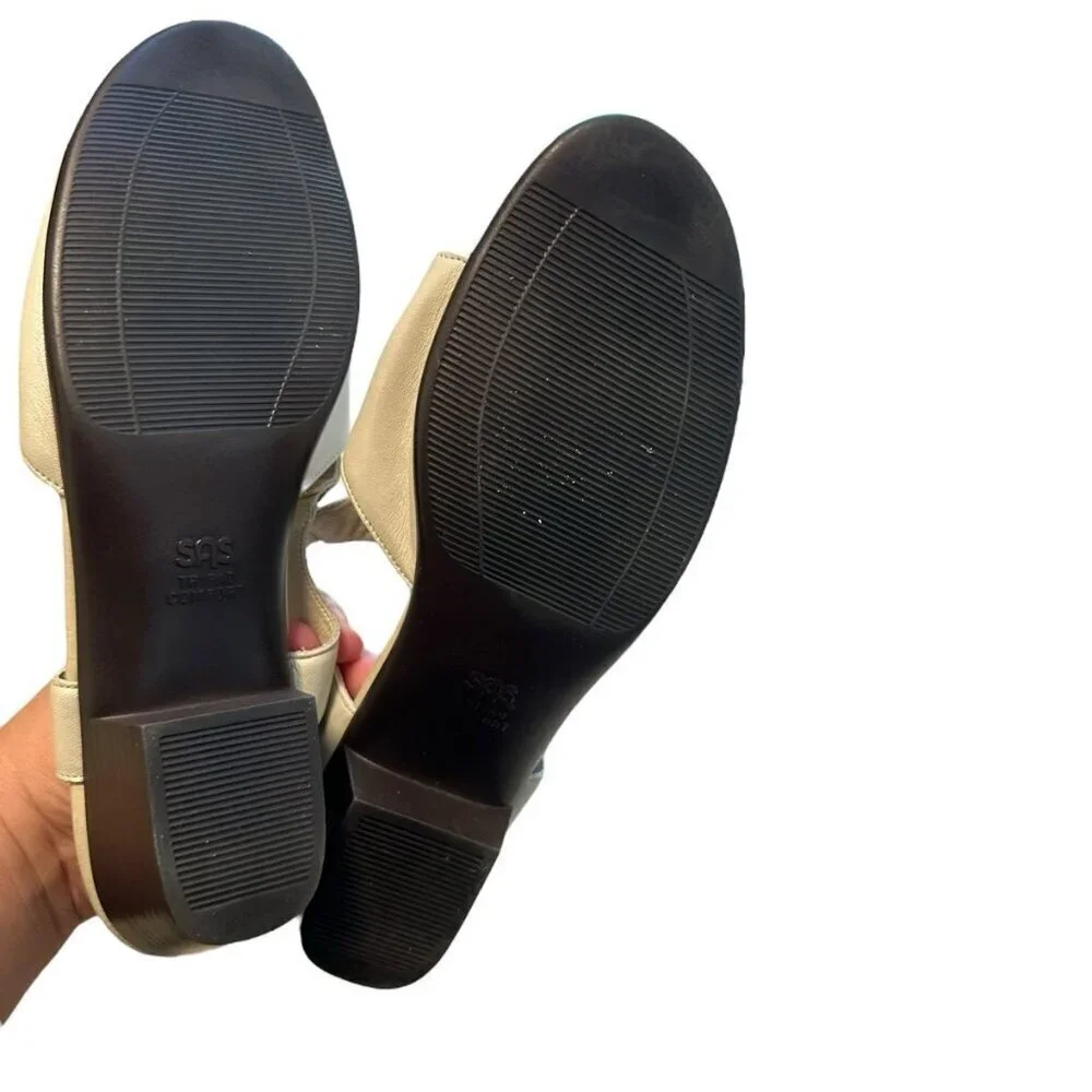 SAS Tripad Open Toe Comfort Shoes Pearl Size 11 style 208988 Sandal low heel